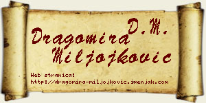 Dragomira Miljojković vizit kartica